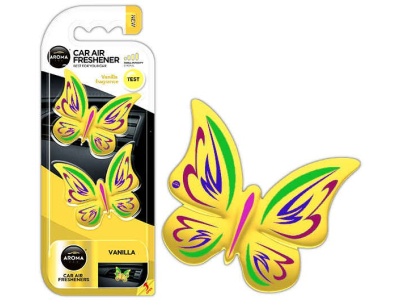 Odświeżacz powietrza AROMA FANCY SHAPES BUTTERFLY Wanilia